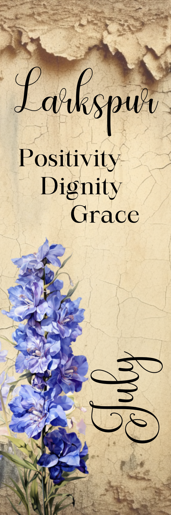 Birth Month Flower Bookmark