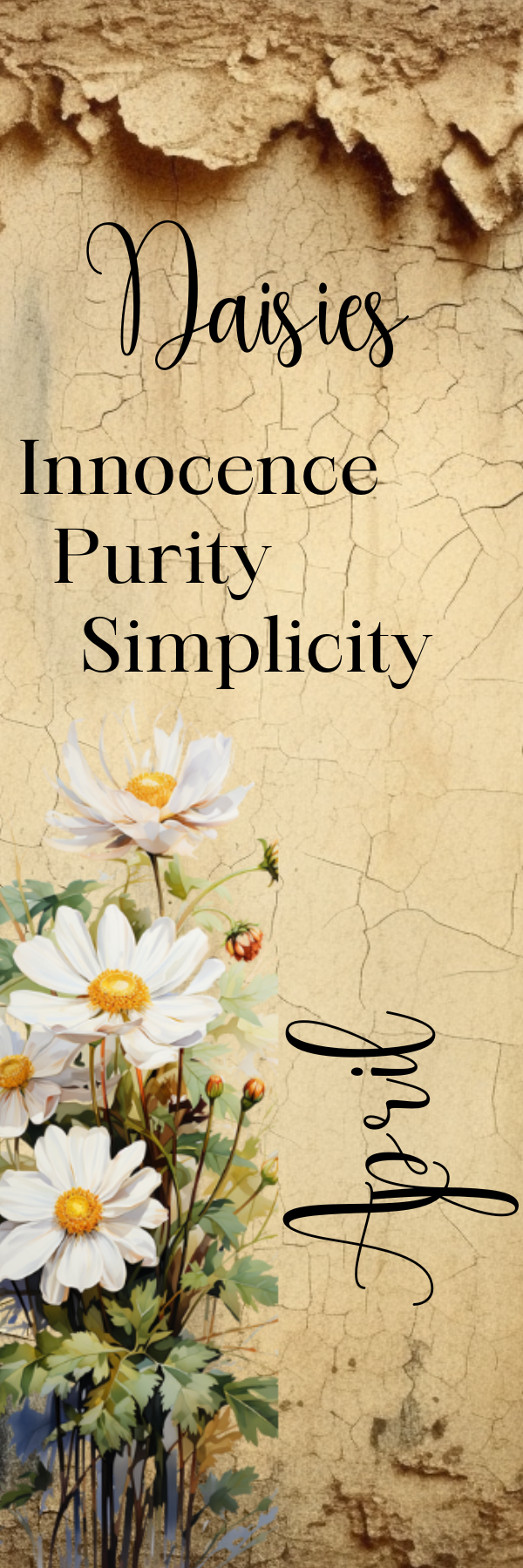 Birth Month Flower Bookmark