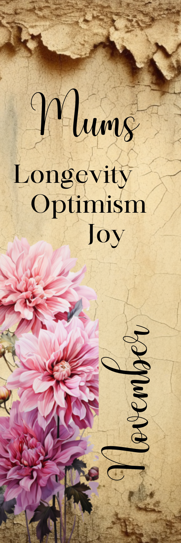 Birth Month Flower Bookmark