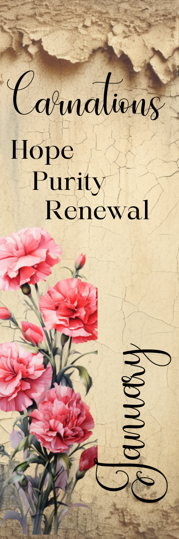 Birth Month Flower Bookmark