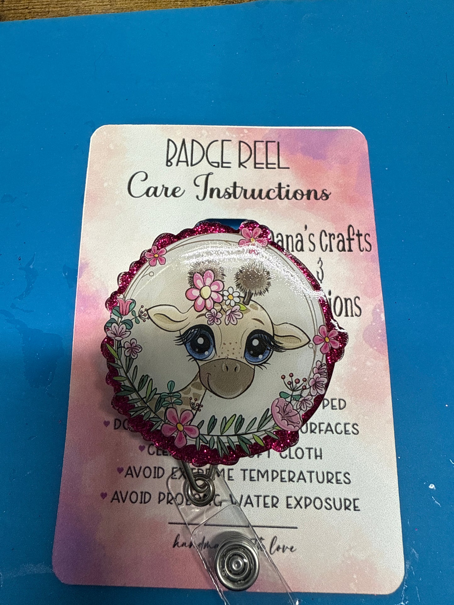 Giraffe Badge Reel