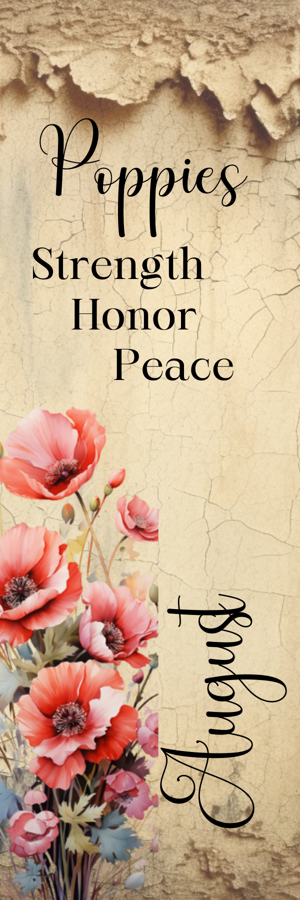 Birth Month Flower Bookmark