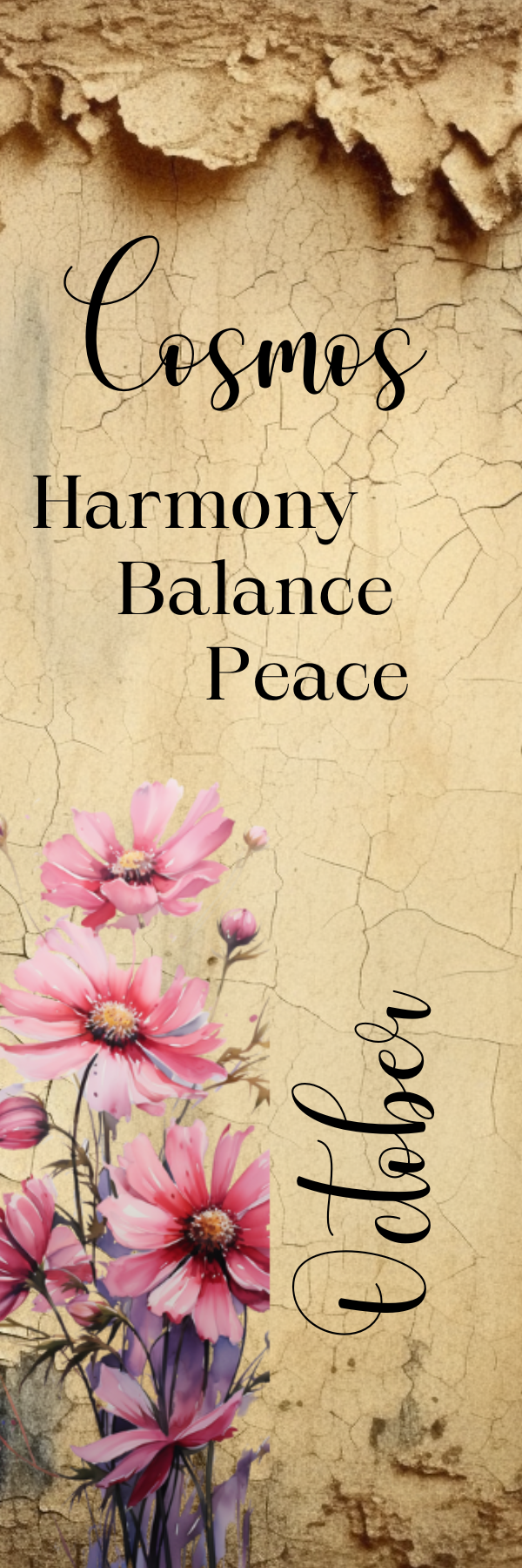 Birth Month Flower Bookmark