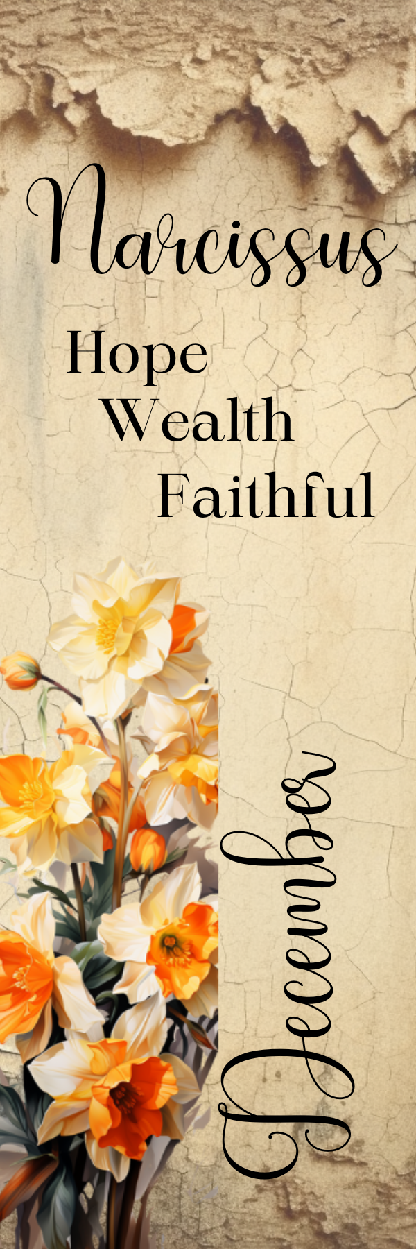 Birth Month Flower Bookmark
