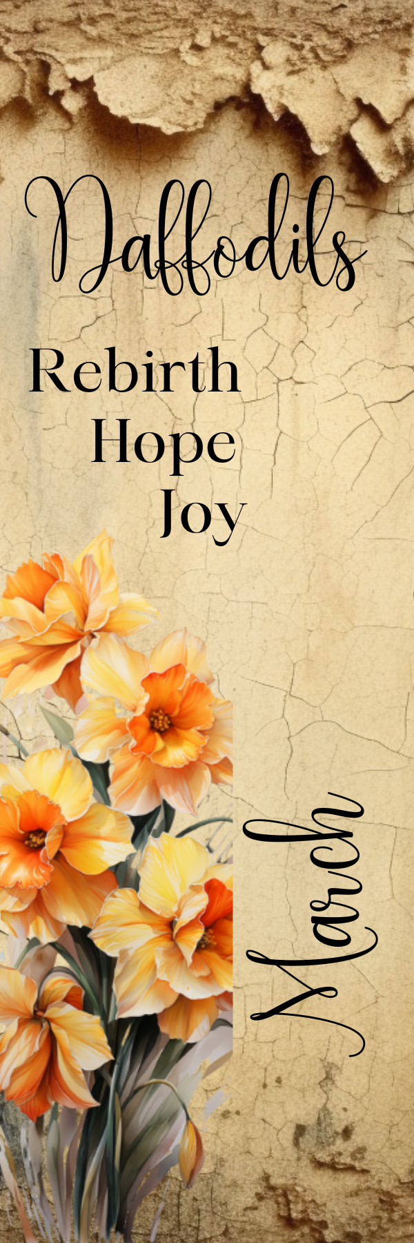 Birth Month Flower Bookmark