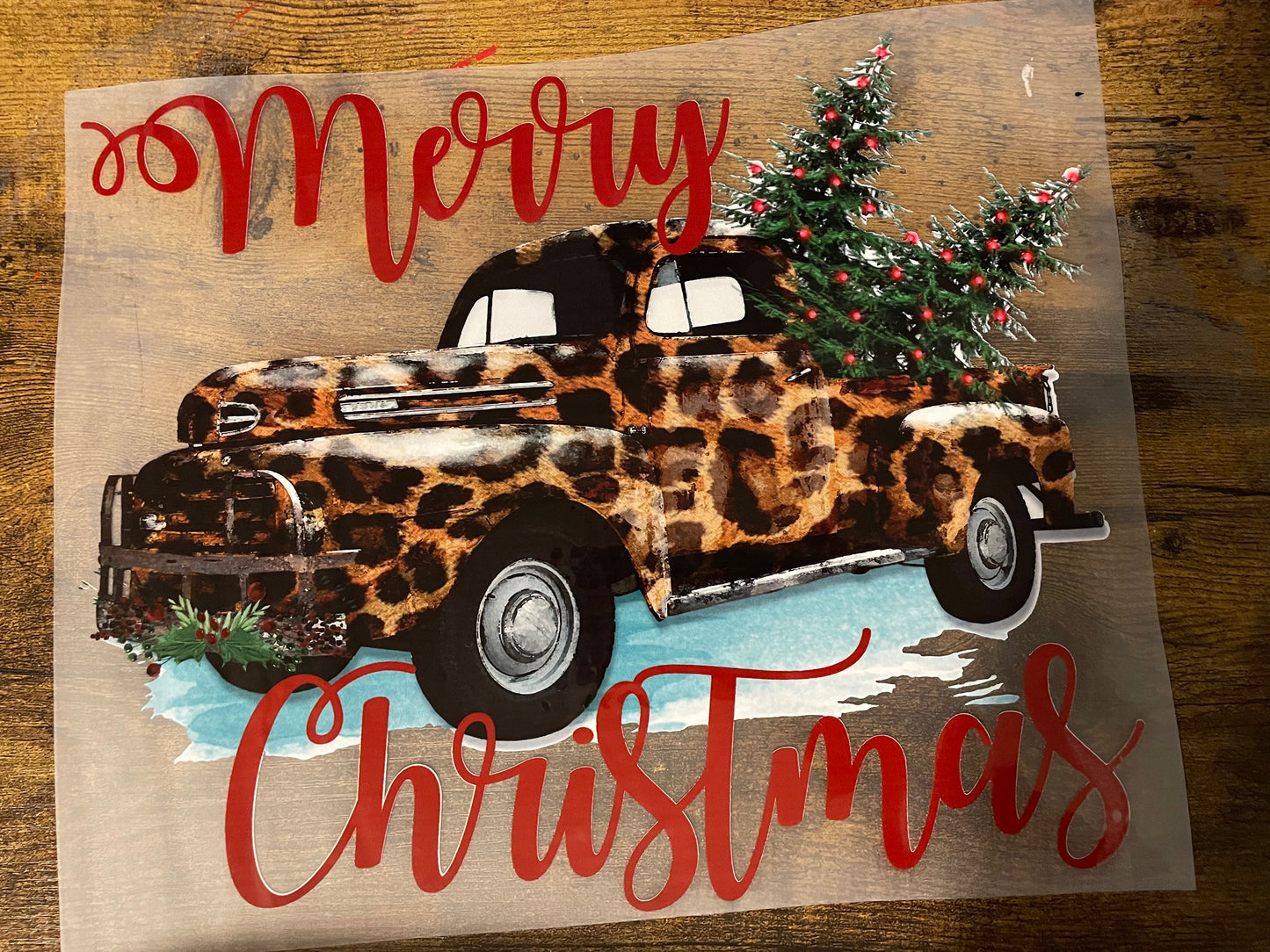 Adult Truck Christmas DTF