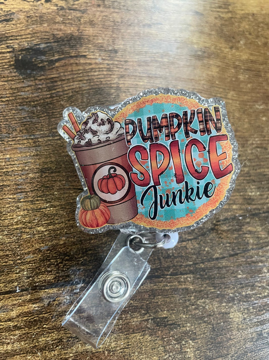 Pumpkin Spice Junkie Badge Reel