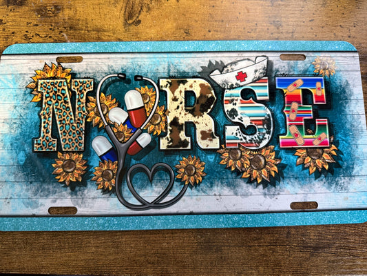 Nurse License Plate