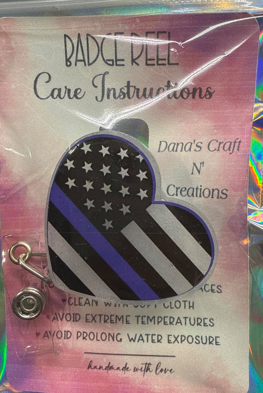 Police Heart Badge Reel
