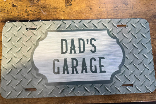 Dad’s Garage License Plate