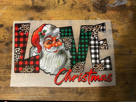Adult Love Christmas DTF