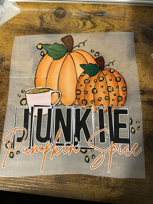 Adult Pumpkin Spice Junkie DTF