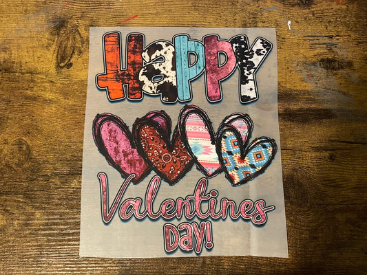 Youth Western Happy Valentines DTF