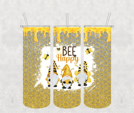 Bee Happy Tumbler