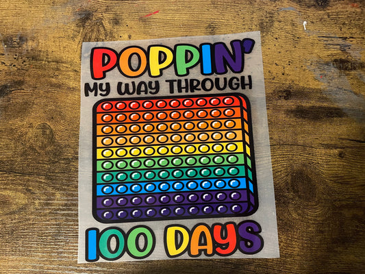 Youth Pop it 100 Days DTF