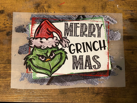 Adult Merry Grinchmas DTF