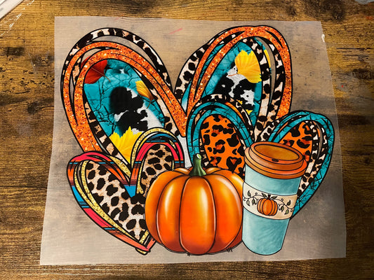 Adult Fall Hearts DTF